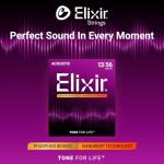 Elixir Phosphor Bronze Acoustic Guitar Strings, Medium