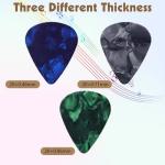 60 Colorful Guitar Picks in 3 Thicknesses