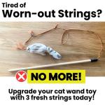 Chew-Proof Replacement Strings for Cat Toys