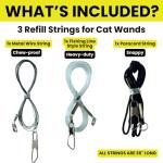 Chew-Proof Replacement Strings for Cat Toys