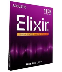 Elixir Phosphor Bronze Acoustic Guitar Strings Set