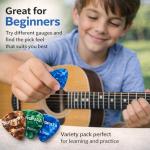 60 Guitar Picks with Organizer Box - Assorted Sizes