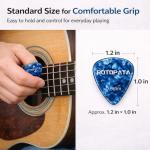 60 Guitar Picks with Organizer Box - Assorted Sizes