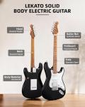 LEKATO 39 Inch Electric Guitar Kit for Beginners