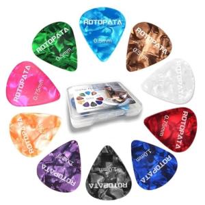 15 Guitar Picks Set with Storage Box - Variety Pack