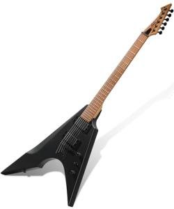 AKLOT Metal V Electric Guitar with Gig Bag & Lessons