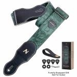 Nefelibata Vintage-Style Guitar Strap with Pick Pocket