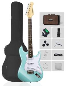 MOSEN 39" Electric Guitar Starter Kit - Blue