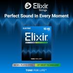 Elixir Coated Nickel Electric Guitar Strings, Light
