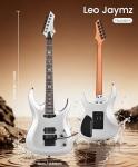 Leo Jaymz Tsunami Electric Guitar - Matte Silver