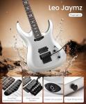 Leo Jaymz Tsunami Electric Guitar - Matte Silver
