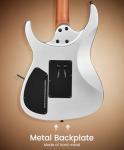 Leo Jaymz Tsunami Electric Guitar - Matte Silver
