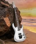 Leo Jaymz Tsunami Electric Guitar - Matte Silver