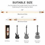 Nefelibata Vintage Guitar Strap with Pick Pocket