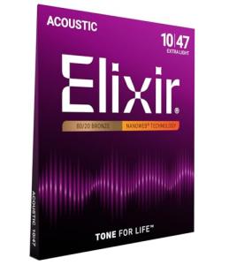 Elixir Extra Light 80/20 Bronze Guitar Strings