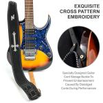 Nefelibata Embroidered Guitar Strap with Foam Padding