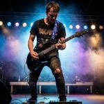 WOGOD Jacquard Hootenanny Guitar Strap with Leather Ends