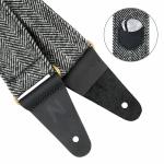 Nefelibata Soft Leather Guitar Strap with Picks