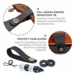 Nefelibata Soft Leather Guitar Strap with Picks