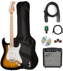 Fender Squier Sonic Strat Pack with Accessories Bundle
