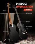 Donner LP-124B Electric Guitar Beginner Kit - Black
