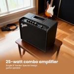Fender Mustang LT25 Guitar Amp Bundle with Picks
