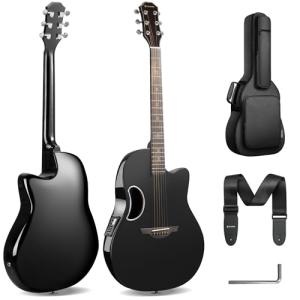 CAHAYA 41” Acoustic Electric Guitar Kit for Beginners