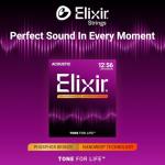 Elixir Acoustic Guitar Strings, Phosphor Bronze, Light/Medium