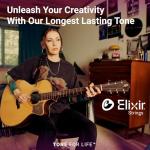 Elixir Acoustic Guitar Strings, Phosphor Bronze, Light/Medium