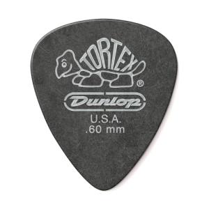 Dunlop Tortex Pitch Black .60mm Guitar Picks - 12 Pack