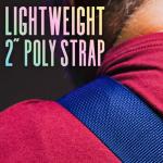 Levy's 2" Black Polypropylene Guitar Strap