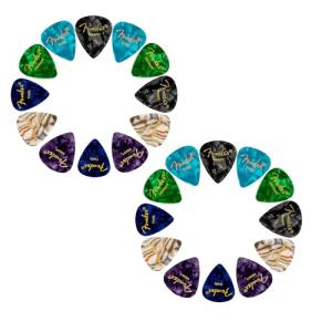 Fender 24 Pack Pick Sampler - Thin to Heavy