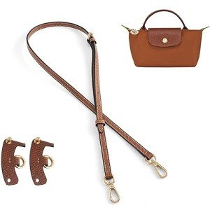 Luxury Leather Shoulder Strap for Longchamp Pouch