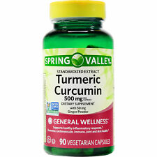 Turmeric Curcumin 500mg & Ginger Powder 90 Capsules