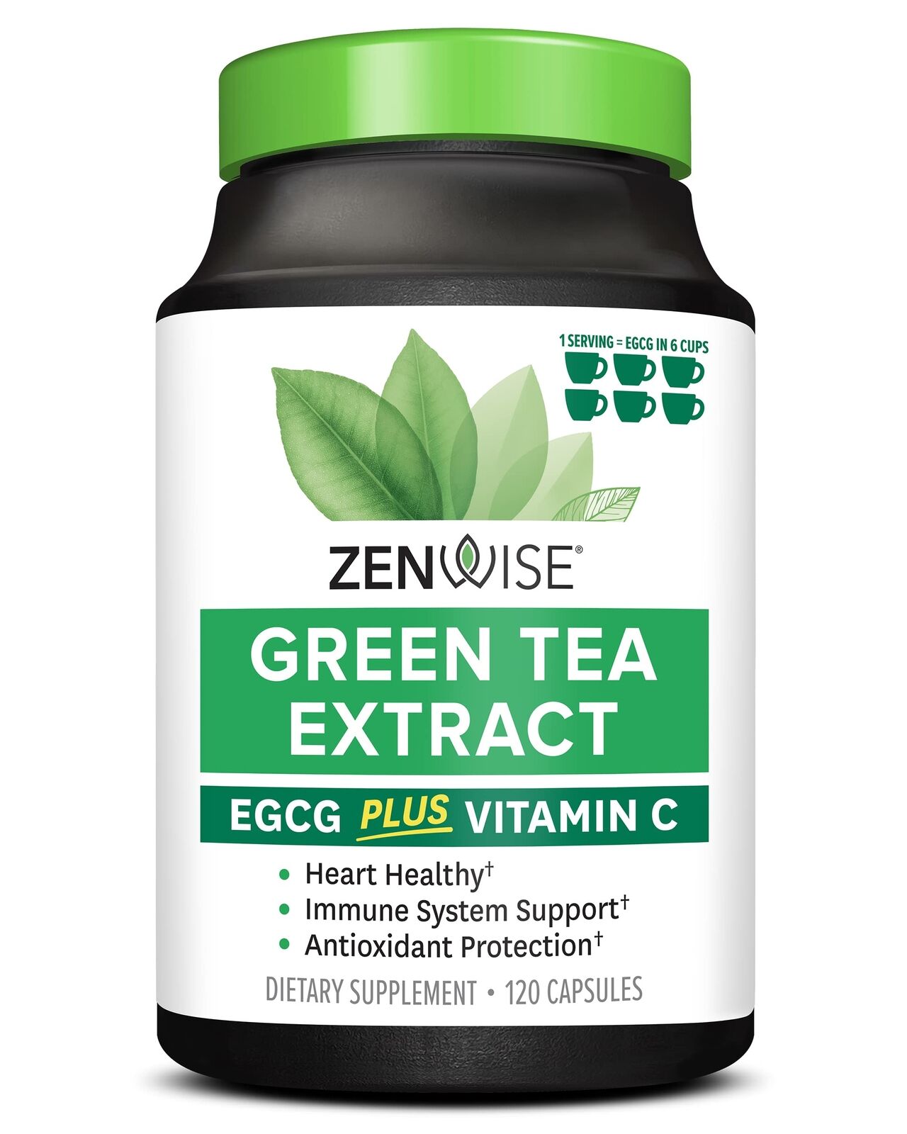 Zenwise Green Tea Extract with EGCG & Vitamin C