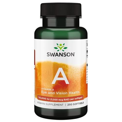 Swanson, Vitamin A 10,000 IU, 250 Weichkapseln