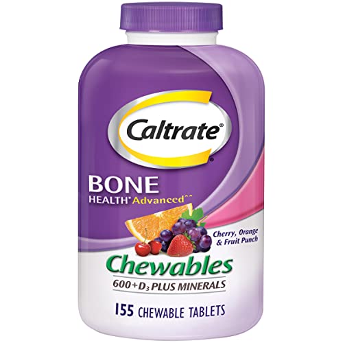 Caltrate Chewables Calcium Vitamin D Supplement - 155 Count