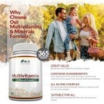 Daily Multivitamin Tablets for Men & Women - 365 Count