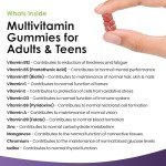 High Strength Vegetarian Multivitamin Gummies for Adults