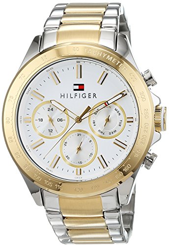 Tommy Hilfiger Analogue Multifunction Quartz Watch for Men with Two-Tone Stainless Steel Bracelet - 1791226