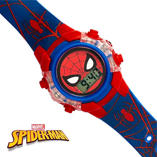 Spiderman Boys Digital Watch with PU Strap SPD4504