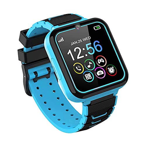 Kids Smart Watch, 16 Games Smart Watch for Kids with SOS Call Music Player Camera Calculator Recorder Alarm Clock[Built-in SD card], Kids Watch for Boys & Girls 4-12Y Christmas Birthday Gifts