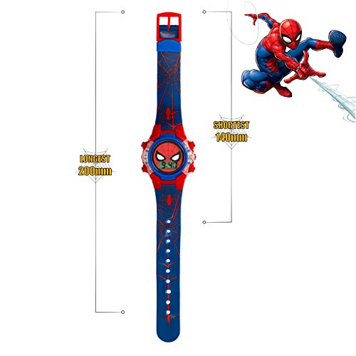 Spiderman Boys Digital Watch with PU Strap SPD4504