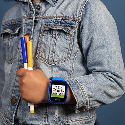 Tikkers Boy's Digital Quartz Watch with Rubber Strap ATK1084BLU AMZ