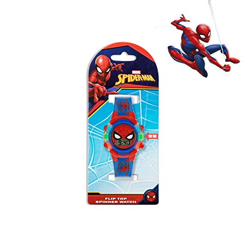 Spiderman Boys Digital Watch with PU Strap SPD4504