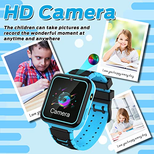 Kids Smart Watch, 16 Games Smart Watch for Kids with SOS Call Music Player Camera Calculator Recorder Alarm Clock[Built-in SD card], Kids Watch for Boys & Girls 4-12Y Christmas Birthday Gifts