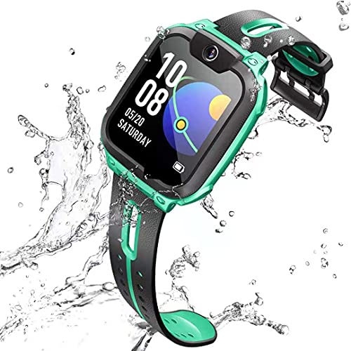 imoo Watch Phone Z1 Kids Smart Watch, Kids Smartwatch Phone with Long-lasting Video & Phone Call, Kids GPS Watch with Real-time Locating & IPX8 Water-Resistance (Green)