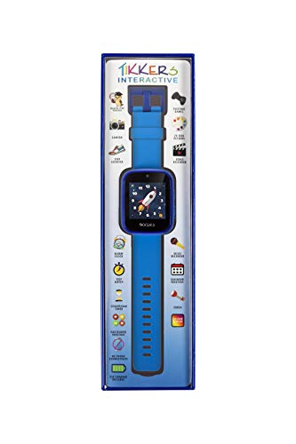 Tikkers Boy's Digital Quartz Watch with Rubber Strap ATK1084BLU AMZ