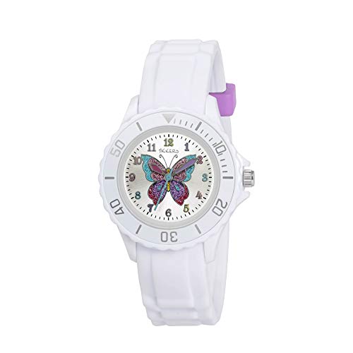 Tikkers Girls' Analogue Quartz Watch with Rubber Strap – TK0052