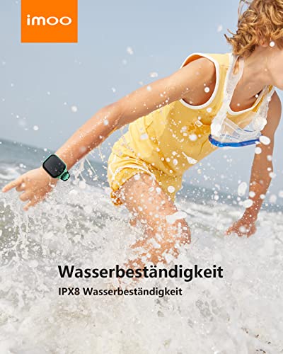 imoo Watch Phone Z1 Kids Smart Watch, Kids Smartwatch Phone with Long-lasting Video & Phone Call, Kids GPS Watch with Real-time Locating & IPX8 Water-Resistance (Green)